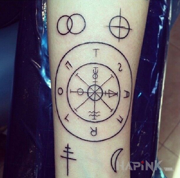Tattoo Czarodziejskie arkana  in other motif on the forearm
