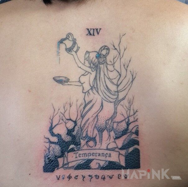 Tattoo Wodnik in other motif on the back