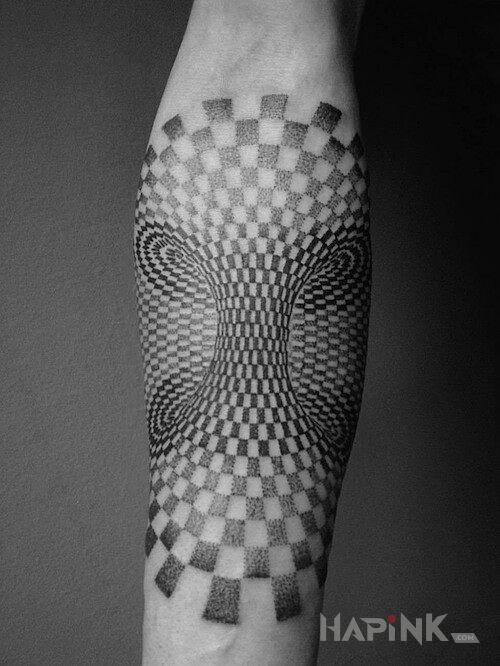 Tattoo Trójwymiarowy efekt in other motif on the forearm