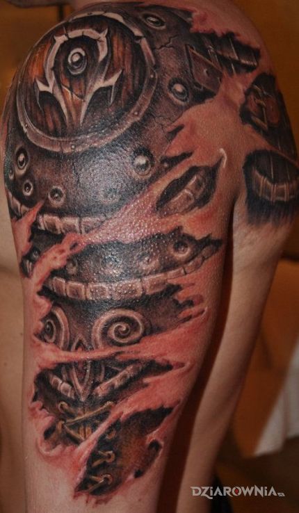 Tatuaż co się kryje pod skórą - ciąg dalszy w motywie pozostałe na ramieniu