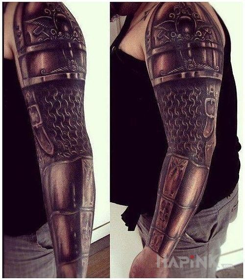 Tattoo Wojownik in other motif on the forearm