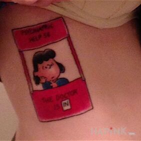 Tattoo Medical assistance ;) on the ribs motif: characters