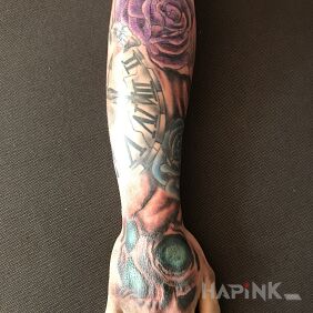 Tattoo Everything and nothing ?‍♂️ on the forearm motif: colorful style: graphic / illustrative