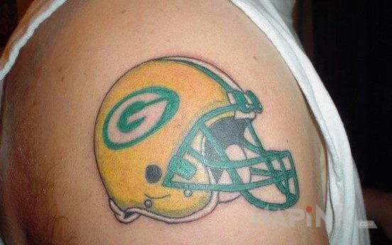 Tattoo Green Bay Packers in other motif on the upper arm