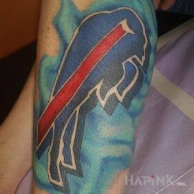 Tattoo Buffalo bills on the calf motif: other