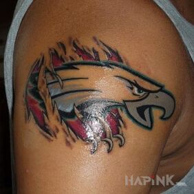 Tattoo Philadelphia Eagles on the upper arm motif: animals