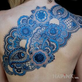 Tattoo Interesting design on the back motif: other