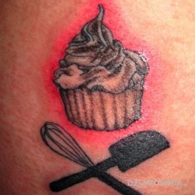 Tatuaż Muffina na przedramieniu motyw: pozostałe