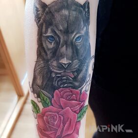 Tattoo Kitten ? on the forearm motif: animals style: graphic / illustrative