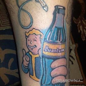 Tatuaż Fallout na przedramieniu motyw: postacie