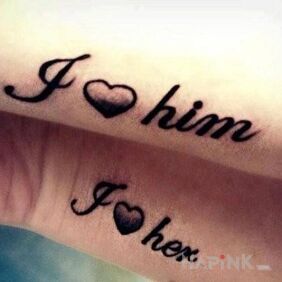 Tattoo Love tattoo on the forearm motif: Love